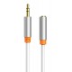 CABLETIME καλώδιο προέκτασης ήχου 3.5mm CT-AV311-P12G, gold plated, 1m, λευκό