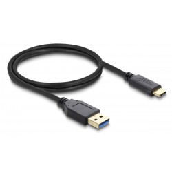 DELOCK καλώδιο USB-C σε USB 83870, 10Gbps, 1m, μαύρο