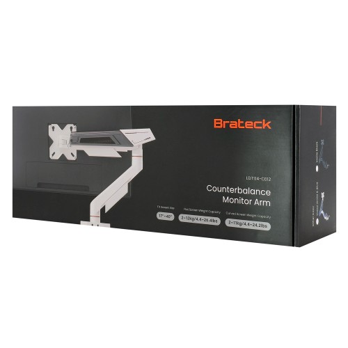 BRATECK βάση γραφείου οθόνης LDT114-C012, 17-40", έως 12kg
