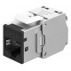 GOOBAY Keystone module RJ45 77943, CAT 6A STP, slim, toolfree, ασημί/μαύρο