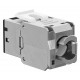 GOOBAY Keystone module RJ45 77943, CAT 6A STP, slim, toolfree, ασημί/μαύρο