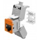 GOOBAY Keystone module RJ45 77947, CAT 6A STP, slim, toolfree, ασημί/πορτοκαλί