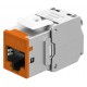 GOOBAY Keystone module RJ45 77947, CAT 6A STP, slim, toolfree, ασημί/πορτοκαλί