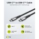 GOOBAY καλώδιο USB-C 49301, 60W, 480Mbps, 0.50m, μαύρο