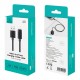 USAMS καλώδιο Lightning σε USB SJ778, 2.4A, 480Mbps, 1m, μαύρο
