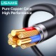 USAMS καλώδιο USB-C SJ780, 60W, 480Mbps, 1m, μαύρο