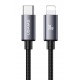 USAMS καλώδιο Lightning σε USB-C SJ770, 30W, 480Mbps, 1m, μαύρο
