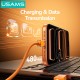 USAMS καλώδιο USB-C SJ775, 240W, 480Mbps, 1.2m, πορτοκαλί