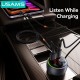 USAMS FM transmitter & φορτιστής CC328, USB/USB-C, 30W, Bluetooth, μαύρο