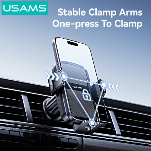 USAMS βάση smartphone αυτοκινήτου ZJ085 για αεραγωγούς, μαύρη