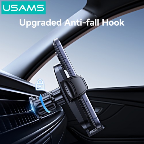 USAMS βάση smartphone αυτοκινήτου ZJ085 για αεραγωγούς, μαύρη