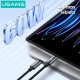 USAMS καλώδιο USB-C SJ769, 60W, 480Mbps, 1m, μαύρο