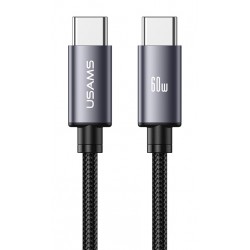 USAMS καλώδιο USB-C SJ769, 60W, 480Mbps, 1m, μαύρο