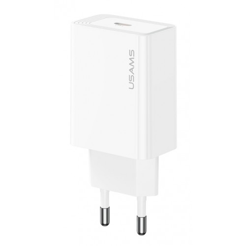 USAMS φορτιστής τοίχου CC325, USB-C, 20W, λευκός