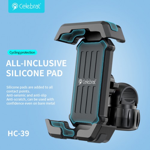 CELEBRAT βάση ποδηλάτου/μηχανής για smartphone HC-39, μαύρη