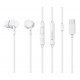 CELEBRAT earphones με μικρόφωνο G40, USB-C σύνδεση, 10mm, 1.2m, λευκά