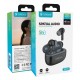 CELEBRAT earphones με θήκη φόρτισης W73, True Wireless, 13mm, 33/380mAh, μαύρα