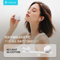 CELEBRAT earphones με θήκη φόρτισης W79, True Wireless, 13mm, 30/300mAh, μαύρα