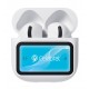 CELEBRAT earphones με θήκη φόρτισης W76, True Wireless, 13mm, 25/300mAh, λευκά