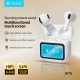 CELEBRAT earphones με θήκη φόρτισης W76, True Wireless, 13mm, 25/300mAh, λευκά