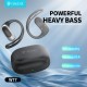 CELEBRAT earphones με θήκη φόρτισης W77, OWS, 12mm, 40/400mAh, μαύρα