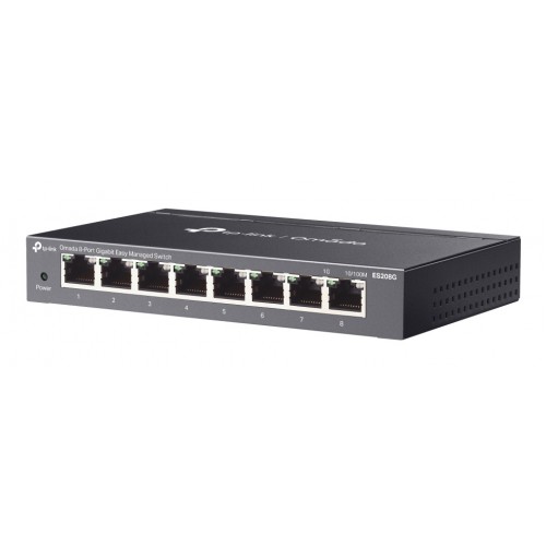 TP-LINK easy managed switch ES208G, 8x Gigabit θύρες, V1.0