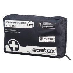 PETEX kit πρώτων βοηθειών για οχήματα 43930004, DIN 13164-2022, μαύρο