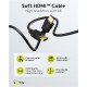 GOOBAY καλώδιο HDMI 80096 με Ethernet, soft, 4K/60Hz, 18 Gbps, 0.5m, μαύρο