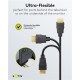 GOOBAY καλώδιο HDMI 80104 με Ethernet, soft, 4K/60Hz, 18 Gbps, 3m, μαύρο