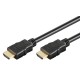 GOOBAY καλώδιο HDMI 80104 με Ethernet, soft, 4K/60Hz, 18 Gbps, 3m, μαύρο