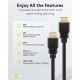 GOOBAY καλώδιο HDMI 80105 με Ethernet, soft, 4K/60Hz, 18 Gbps, 5m, μαύρο