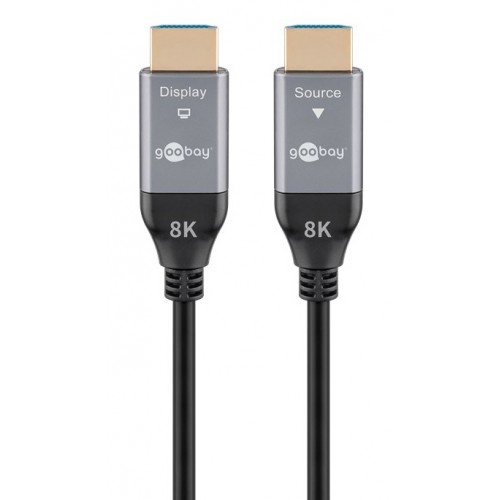 GOOBAY καλώδιο HDMI 2.1 76278 με Ethernet, AOC, 8K/60Hz, 48 Gbps, 50m, μαύρο