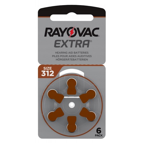 RAYOVAC μπαταρίες ακουστικών βαρηκοΐας 312MF, mercury free, 1.4V, 6τμχ