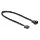 DELOCK καλώδιο προέκτασης 4pin PWM 91360 για ανεμιστήρες, 30cm, μαύρο