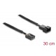 DELOCK καλώδιο προέκτασης 4pin PWM 91360 για ανεμιστήρες, 30cm, μαύρο