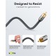 GOOBAY καλώδιο ήχου RCA σε RCA 65296, 2m, μαύρο/ασημί
