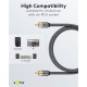 GOOBAY καλώδιο ήχου RCA σε RCA 65296, 2m, μαύρο/ασημί