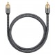 GOOBAY καλώδιο ήχου RCA σε RCA 65296, 2m, μαύρο/ασημί