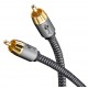GOOBAY καλώδιο ήχου RCA σε RCA 65296, 2m, μαύρο/ασημί