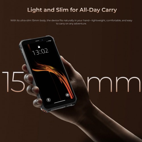OUKITEL smartphone G3, 6", 4/128GB, 6300mAh, IP68/IP69K/MIL-STD 810H, μαύρο
