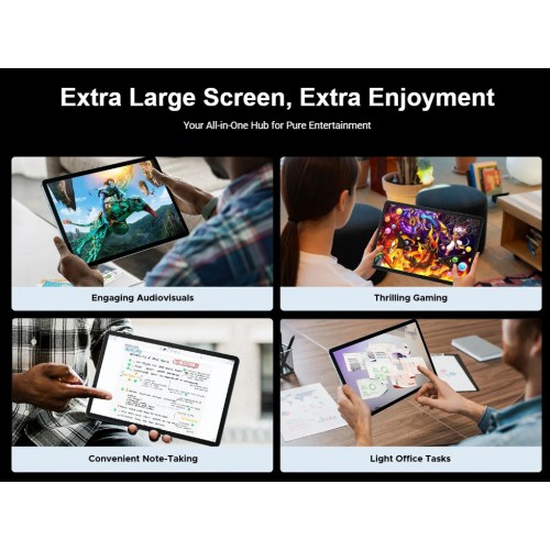 DOOGEE tablet Tab E3 Max, 14", 8/256GB, 4G, Android 16, 13500mAh, γκρι