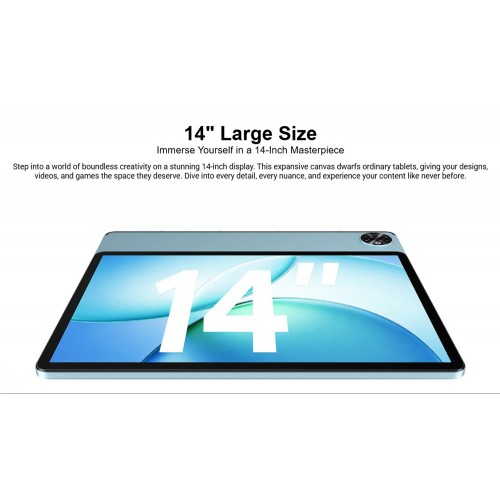 DOOGEE tablet Tab E3 Max, 14", 8/256GB, 4G, Android 16, 13500mAh, γκρι