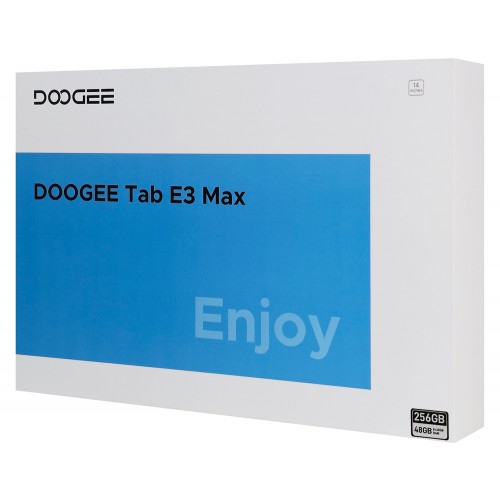 DOOGEE tablet Tab E3 Max, 14", 8/256GB, 4G, Android 16, 13500mAh, γκρι