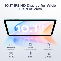 DOOGEE tablet Tab A9 Pro με πληκτρολόγιο/ποντίκι/στυλό αφής/θήκη, 10.1", 4/128GB, Android 15, 6580mAh, γκρι