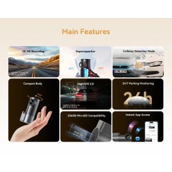 DDPAI smart κάμερα αυτοκινήτου MINI Pro 2K, WiFi
