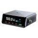 POWERTECH σταθμός φόρτισης PT-1622 με οθόνη, USB & 4x USB-C, GaN, 100W, ασημί