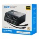 POWERTECH σταθμός φόρτισης PT-1623, USB/3x USB-C/2x USB-C καλώδια, GaN, 160W, μαύρος