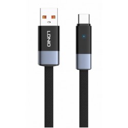 LDNIO καλώδιο USB-C σε USB LS242c, flat, 50W, 480Mbps, 2m, μαύρο