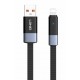 LDNIO καλώδιο Lightning σε USB LS242i, flat, 30W, 480Mbps, 2m, μαύρο