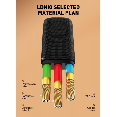LDNIO καλώδιο Lightning σε USB LS242i, flat, 30W, 480Mbps, 2m, μαύρο
